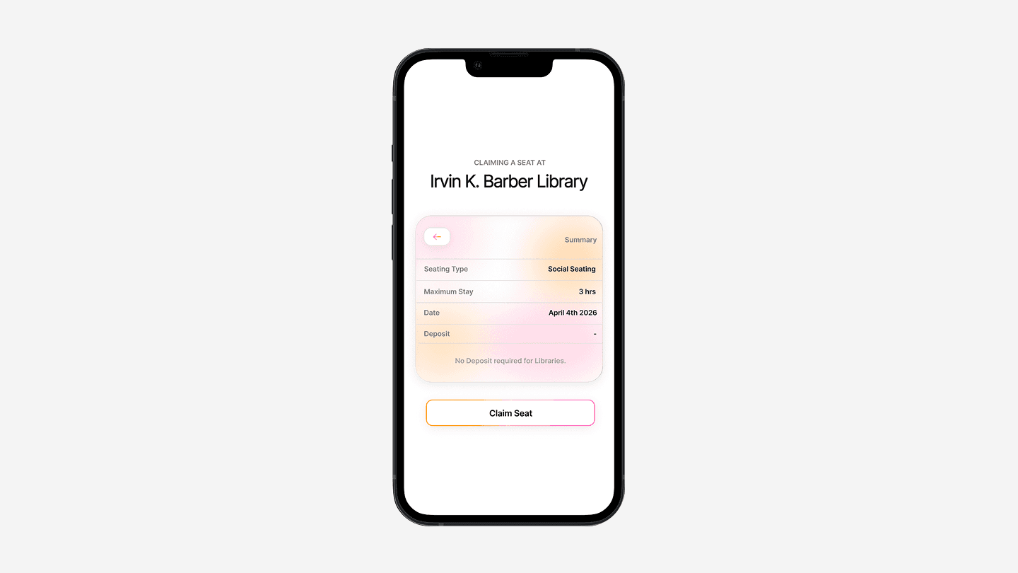 The booking flow